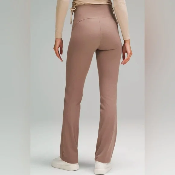 Lululemon Align High Rise Flare Pants Taupe Size 6 Athleisure Yoga